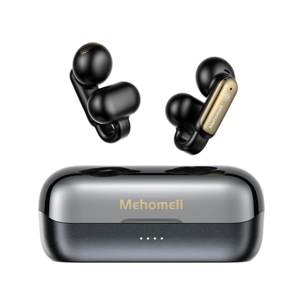 Mehomeli Open Ear Earbuds Bluetooth 5.4 Wireless Clip On Headphones,Lightweight